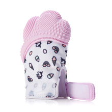 Load image into Gallery viewer, MonkeyTots Baby Teething Mitten (Lilac Snow)
