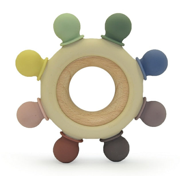 MonkeyTots™ Original Captain's Wheel Teether - Soothing Pain Relief for Teething Babies (age 3m+)