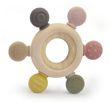 Load image into Gallery viewer, MonkeyTots™ Textured Captain&#39;s Wheel Teether - Soothing Pain Relief for Teething Babies (age 3m+)
